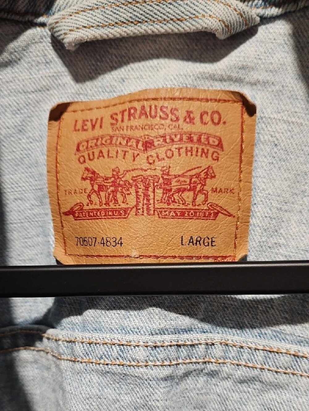 Vintage Levi's Light Wash Denim Trucker Jacket